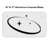 4 X 7 Aluminum License Plate  Thumbnail