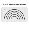 4 X 7 Aluminum License Plate  Thumbnail