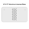 4 X 7 Aluminum License Plate  Thumbnail