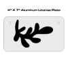 4 X 7 Aluminum License Plate  Thumbnail