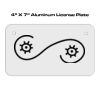 4 X 7 Aluminum License Plate  Thumbnail