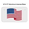 4 X 7 Aluminum License Plate  Thumbnail
