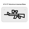 4 X 7 Aluminum License Plate  Thumbnail