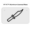 4 X 7 Aluminum License Plate  Thumbnail