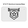 4 X 7 Aluminum License Plate  Thumbnail