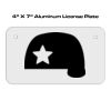 4 X 7 Aluminum License Plate  Thumbnail