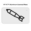 4 X 7 Aluminum License Plate  Thumbnail
