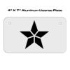 4 X 7 Aluminum License Plate  Thumbnail