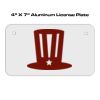 4 X 7 Aluminum License Plate  Thumbnail