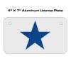 4 X 7 Aluminum License Plate  Thumbnail