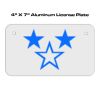 4 X 7 Aluminum License Plate  Thumbnail