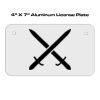 4 X 7 Aluminum License Plate  Thumbnail