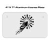 4 X 7 Aluminum License Plate  Thumbnail