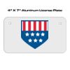 4 X 7 Aluminum License Plate  Thumbnail