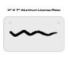 4 X 7 Aluminum License Plate  Thumbnail