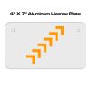 4 X 7 Aluminum License Plate  Thumbnail