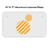 4 X 7 Aluminum License Plate  Thumbnail