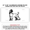6 X 12 Full Size Aluminum License Plate for Cars and Trucks  Thumbnail