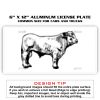6 X 12 Full Size Aluminum License Plate for Cars and Trucks  Thumbnail
