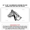 6 X 12 Full Size Aluminum License Plate for Cars and Trucks  Thumbnail