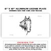 6 X 12 Full Size Aluminum License Plate for Cars and Trucks  Thumbnail