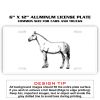 6 X 12 Full Size Aluminum License Plate for Cars and Trucks  Thumbnail