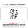 6 X 12 Full Size Aluminum License Plate for Cars and Trucks  Thumbnail