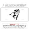 6 X 12 Full Size Aluminum License Plate for Cars and Trucks  Thumbnail