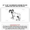 6 X 12 Full Size Aluminum License Plate for Cars and Trucks  Thumbnail