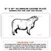 6 X 12 Full Size Aluminum License Plate for Cars and Trucks  Thumbnail