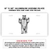 6 X 12 Full Size Aluminum License Plate for Cars and Trucks  Thumbnail
