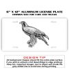6 X 12 Full Size Aluminum License Plate for Cars and Trucks  Thumbnail