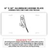 6 X 12 Full Size Aluminum License Plate for Cars and Trucks  Thumbnail