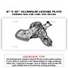 6 X 12 Full Size Aluminum License Plate for Cars and Trucks  Thumbnail