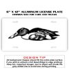 6 X 12 Full Size Aluminum License Plate for Cars and Trucks  Thumbnail