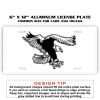 6 X 12 Full Size Aluminum License Plate for Cars and Trucks  Thumbnail