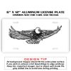 6 X 12 Full Size Aluminum License Plate for Cars and Trucks  Thumbnail