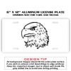 6 X 12 Full Size Aluminum License Plate for Cars and Trucks  Thumbnail