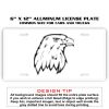 6 X 12 Full Size Aluminum License Plate for Cars and Trucks  Thumbnail