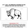 6 X 12 Full Size Aluminum License Plate for Cars and Trucks  Thumbnail