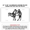 6 X 12 Full Size Aluminum License Plate for Cars and Trucks  Thumbnail