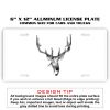 6 X 12 Full Size Aluminum License Plate for Cars and Trucks  Thumbnail