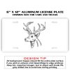 6 X 12 Full Size Aluminum License Plate for Cars and Trucks  Thumbnail
