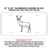 6 X 12 Full Size Aluminum License Plate for Cars and Trucks  Thumbnail