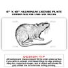 6 X 12 Full Size Aluminum License Plate for Cars and Trucks  Thumbnail