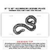 6 X 12 Full Size Aluminum License Plate for Cars and Trucks  Thumbnail