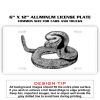 6 X 12 Full Size Aluminum License Plate for Cars and Trucks  Thumbnail