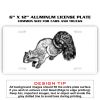 6 X 12 Full Size Aluminum License Plate for Cars and Trucks  Thumbnail