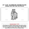 6 X 12 Full Size Aluminum License Plate for Cars and Trucks  Thumbnail