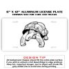 6 X 12 Full Size Aluminum License Plate for Cars and Trucks  Thumbnail